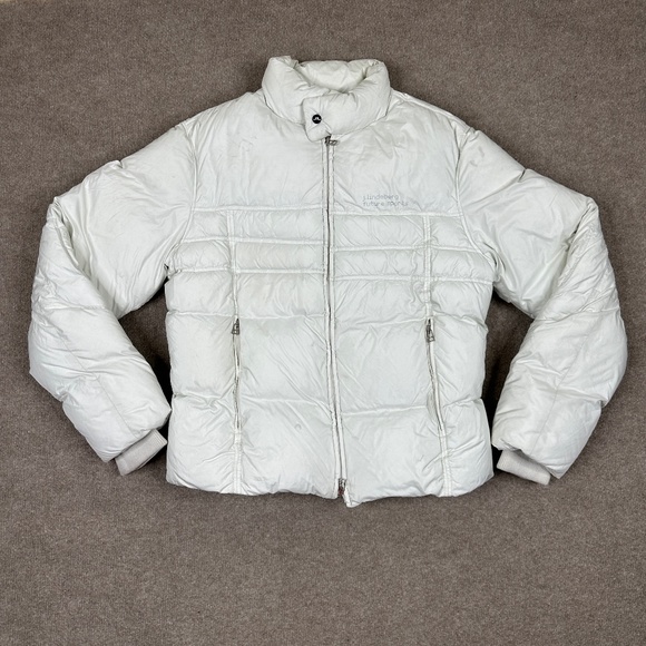 J.Lindeberg Jackets & Blazers - J. Lindeberg Jacket Womens Extra Large White Puffer Down Vintage Y2K